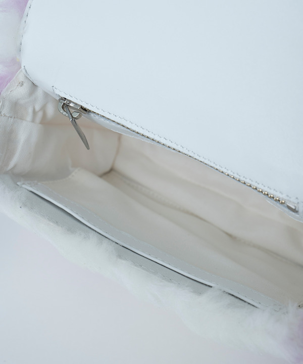 PHOTOCHROMIC LOGO FUR BAG 詳細画像 WHITE&rarr;PURPLE MONOGRAM  12