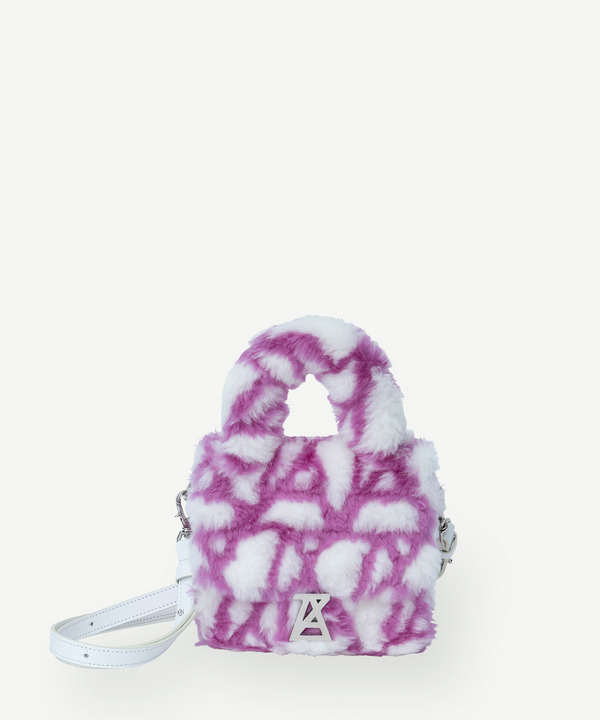 PHOTOCHROMIC LOGO FUR BAG 詳細画像 WHITE&rarr;PURPLE MONOGRAM  4