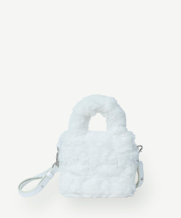 PHOTOCHROMIC LOGO FUR BAG 詳細画像 WHITE&rarr;PURPLE MONOGRAM  5