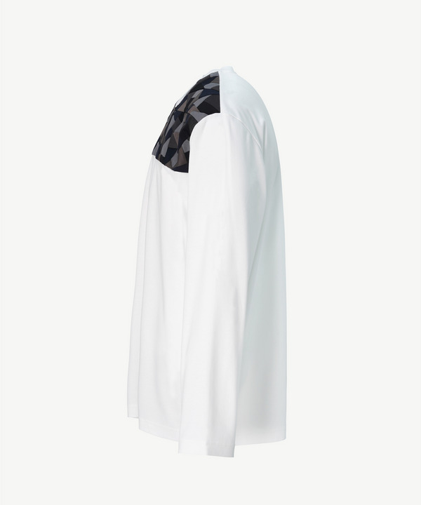 YOKE PATCHWORK LONG SLEEVE TEE 詳細画像 BLACK 2