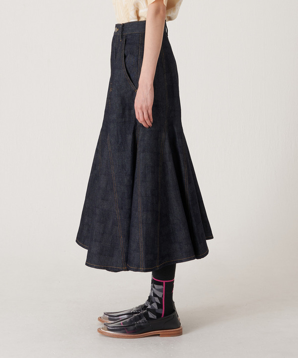 AZ DENIM SKIRT 詳細画像 LIGHT INDIGO 7