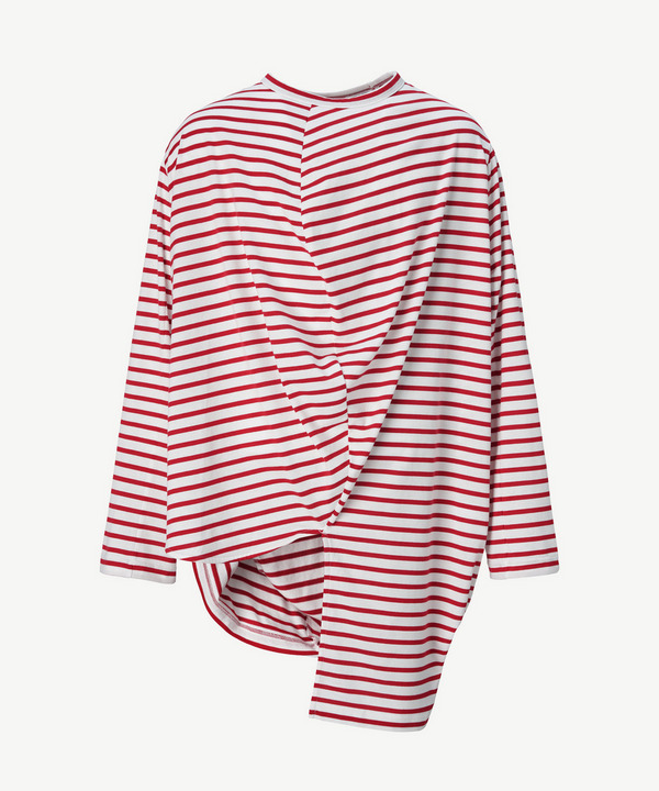 BALL BORDER JERSEY TOP 詳細画像 WHITE&times;RED 1