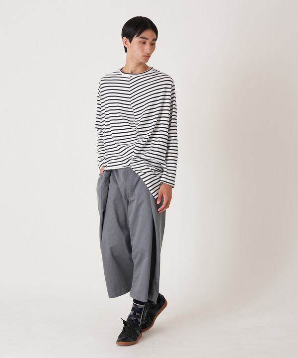 BALL BORDER JERSEY TOP 詳細画像 BLACK&times;WHITE 5