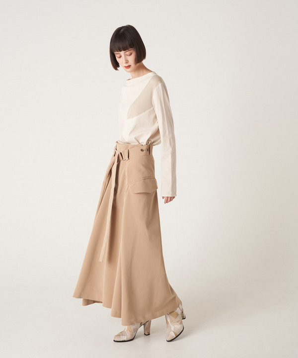 WRAP FLARE SKIRT 詳細画像 BEIGE 9