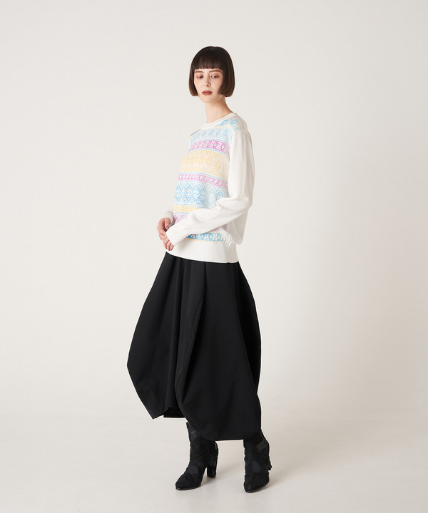 BALL LONG SKIRT 詳細画像 GRAY 7