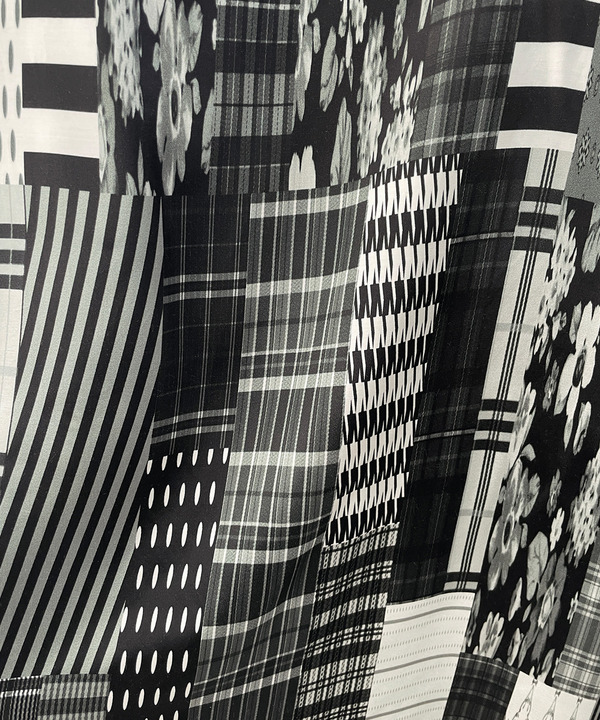 PATCHWORK PRINT ONE PIECE 詳細画像 MONOCHROME 4