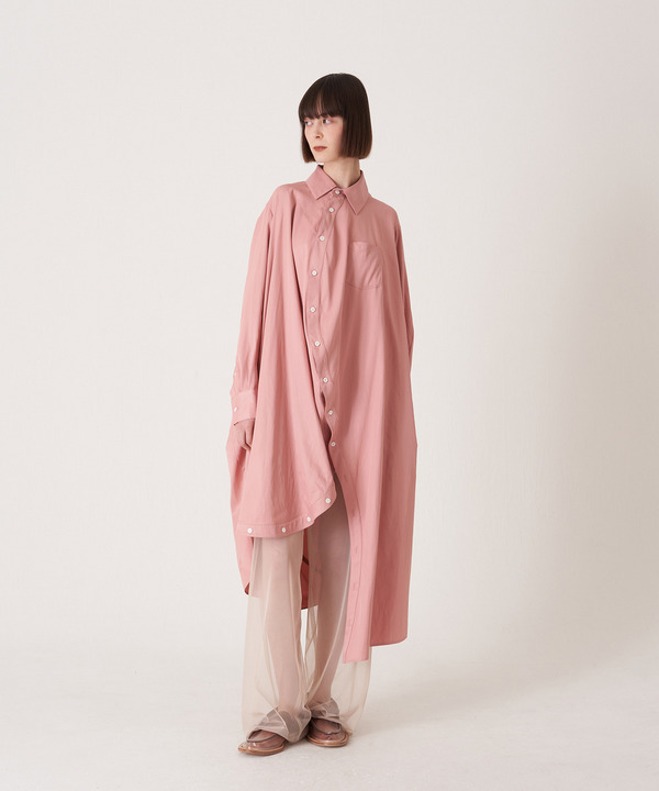 BALL RAYON SHIRT DRESS 詳細画像 PINK 1
