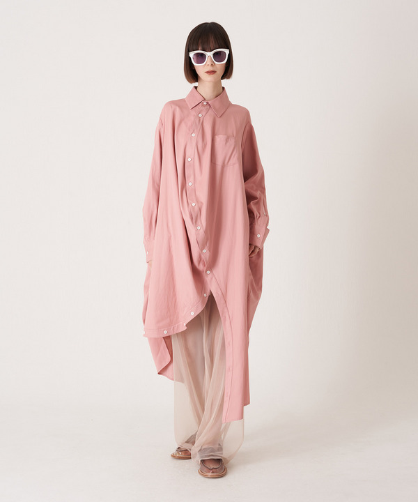 BALL RAYON SHIRT DRESS 詳細画像 GREEN 10