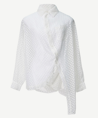 DOT ORGANDY BALL BLOUSE 詳細画像