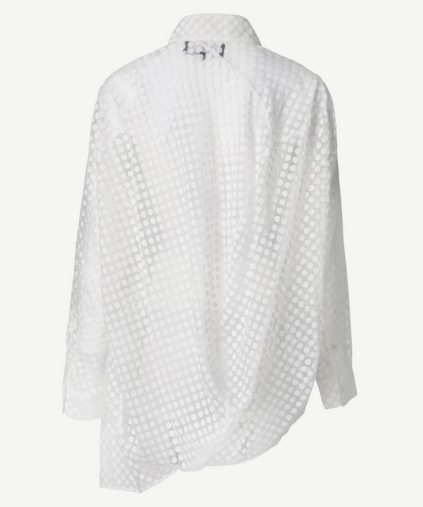 DOT ORGANDY BALL BLOUSE 詳細画像 NAVY 4