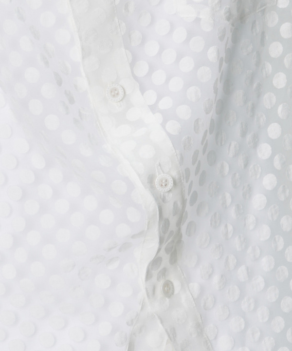 DOT ORGANDY BALL BLOUSE 詳細画像 NAVY 5