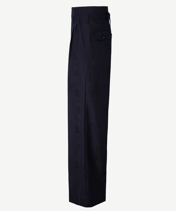 PILOT WIDE SLACKS RANDAM GLEN CHECK 詳細画像 NAVY 6