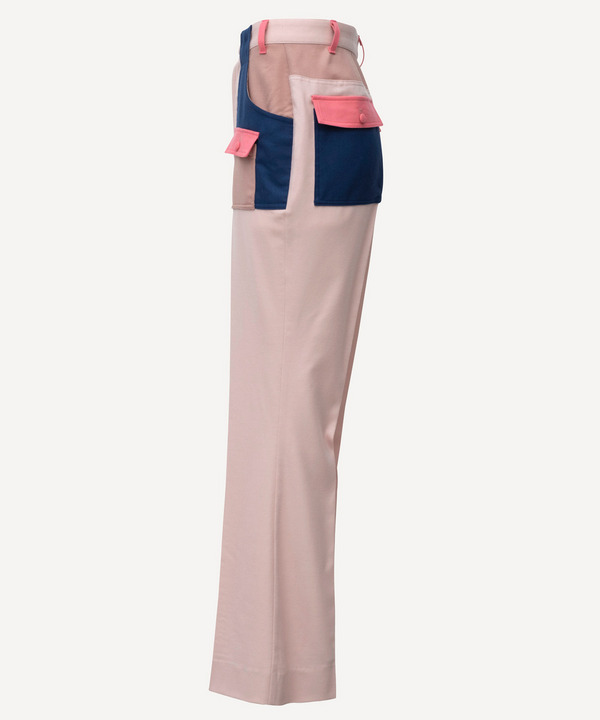 CRAZY PATTERNS BELL BOTTOM PANTS 詳細画像 BLUE 9