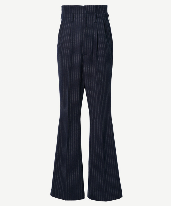 PILOT BELL BOTTOM SLACKS CHALK STRIPE 詳細画像 BROWN 12