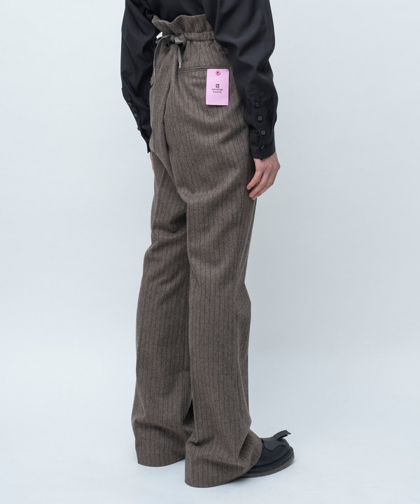 PILOT BELL BOTTOM SLACKS CHALK STRIPE 詳細画像 BROWN 3