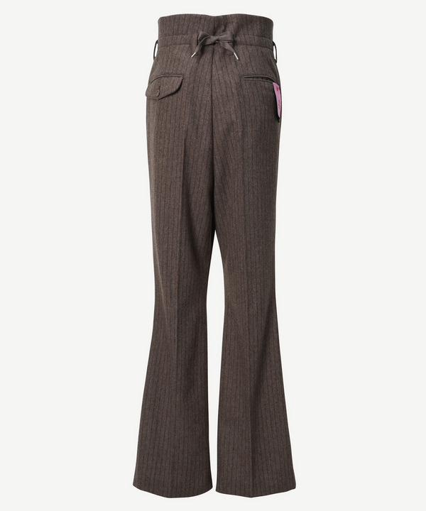 PILOT BELL BOTTOM SLACKS CHALK STRIPE 詳細画像 BROWN 8