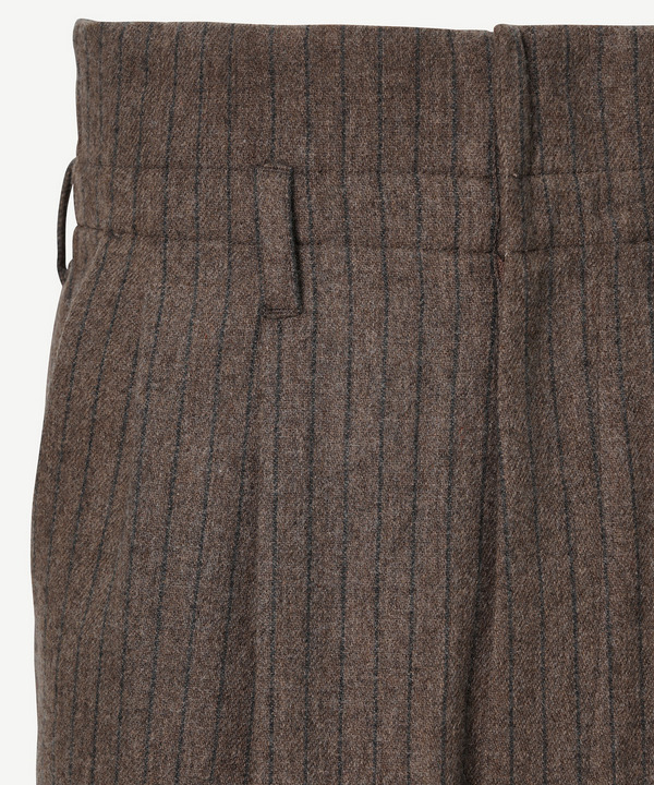 PILOT BELL BOTTOM SLACKS CHALK STRIPE 詳細画像 BROWN 9