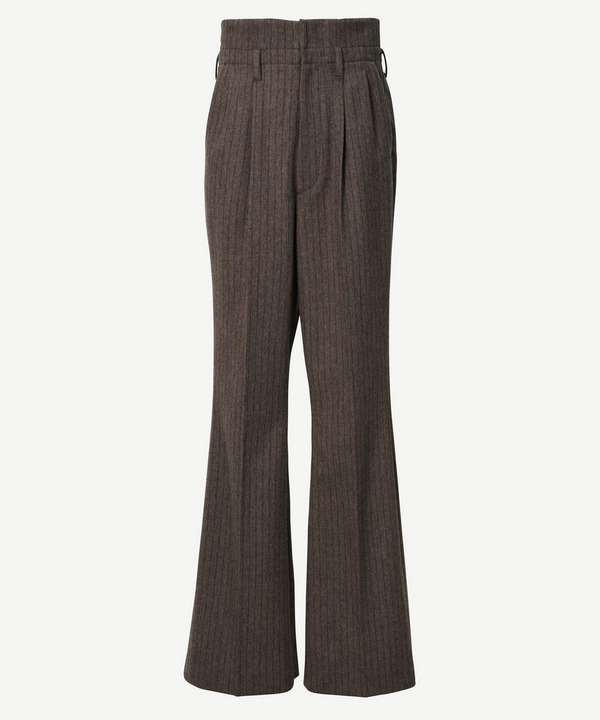 PILOT BELL BOTTOM SLACKS CHALK STRIPE 詳細画像 BLACK 8
