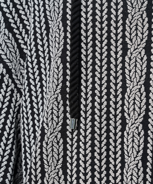 ROPE KNITTING JACQUARD SWEAT HOODIE 詳細画像 WHITE 9