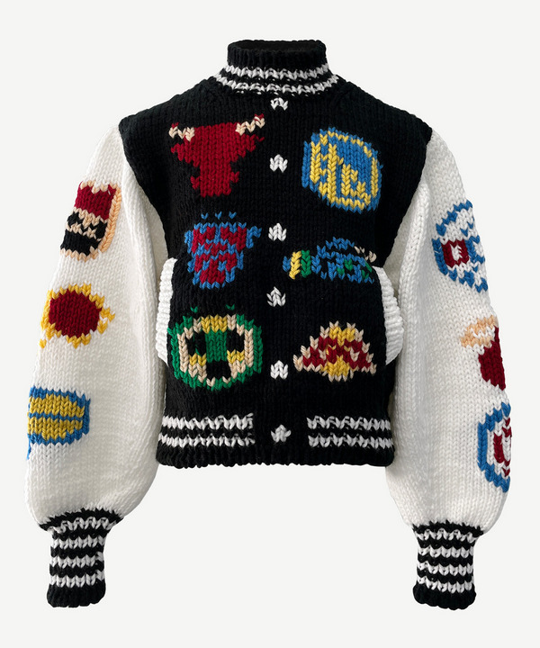 KNIT BASKET BALL JUMPER 詳細画像 BLACK 1