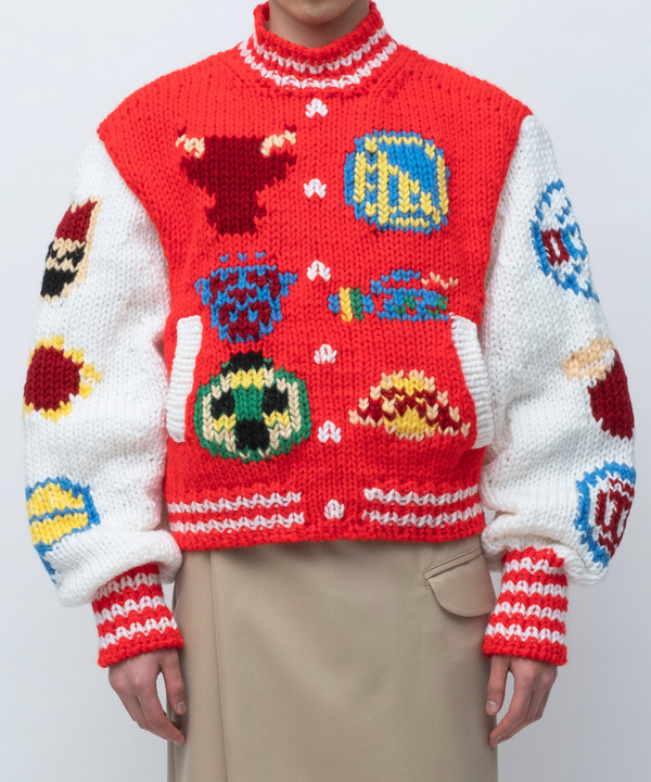 KNIT BASKET BALL JUMPER 詳細画像 BLACK 9