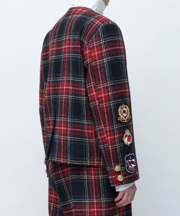 PATCHWORK EMBLEM JACKET 詳細画像 RED 4