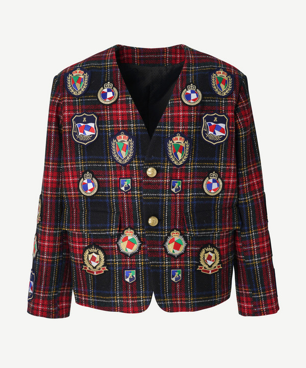 PATCHWORK EMBLEM JACKET 詳細画像 RED 6