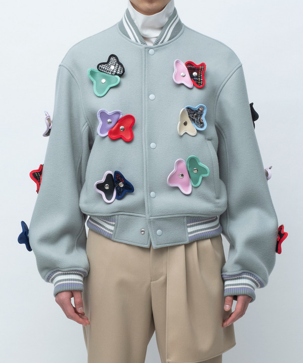 nori enomoto&times;anrealage homme STADIUM JUMPER 詳細画像 BLUE GRAY 1