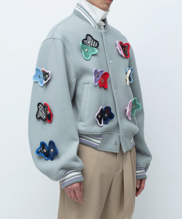 nori enomoto&times;anrealage homme STADIUM JUMPER 詳細画像 BLUE GRAY 3