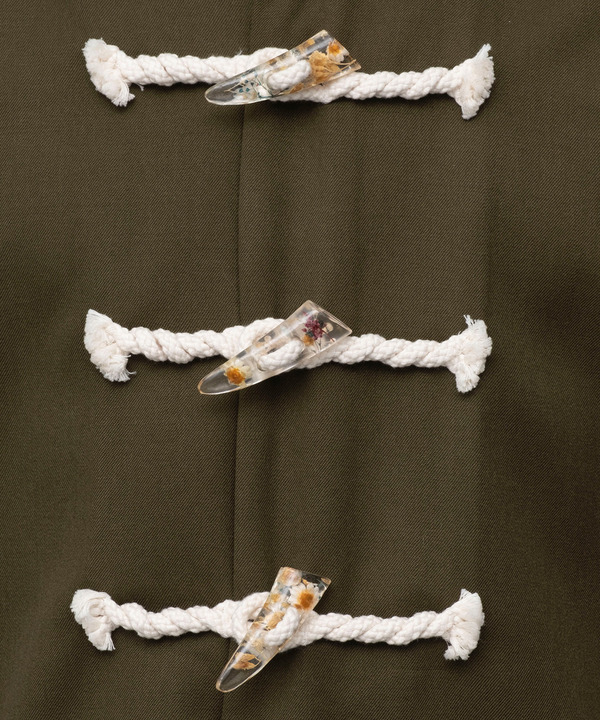 FLOWER TOGGLE SHIRT 詳細画像 BEIGE 10