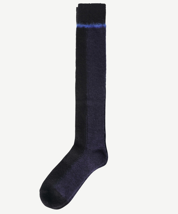 PATCHWORK MOHAIR SOCKS 詳細画像 NAVY 3