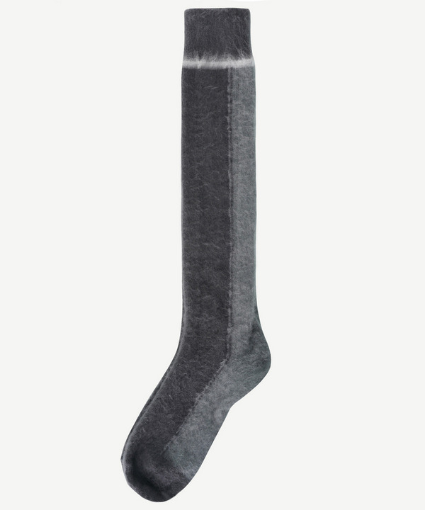 PATCHWORK MOHAIR SOCKS 詳細画像 GRAY 1