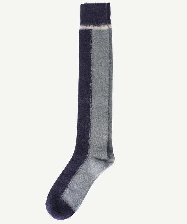 PATCHWORK MOHAIR SOCKS 詳細画像 BLACK 2