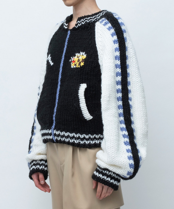 KNIT SOUVENIR JACKET 詳細画像 SAX 4