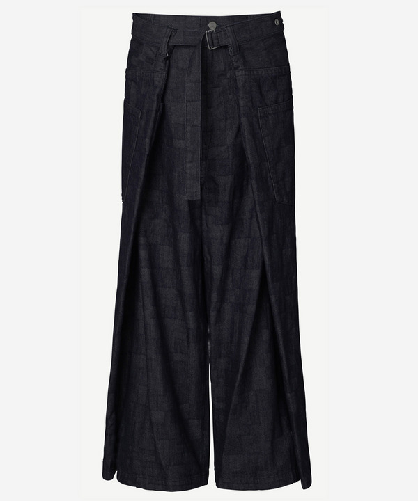 WRAP AZ DENIM WIDE PANTS 詳細画像 INDIGO 1