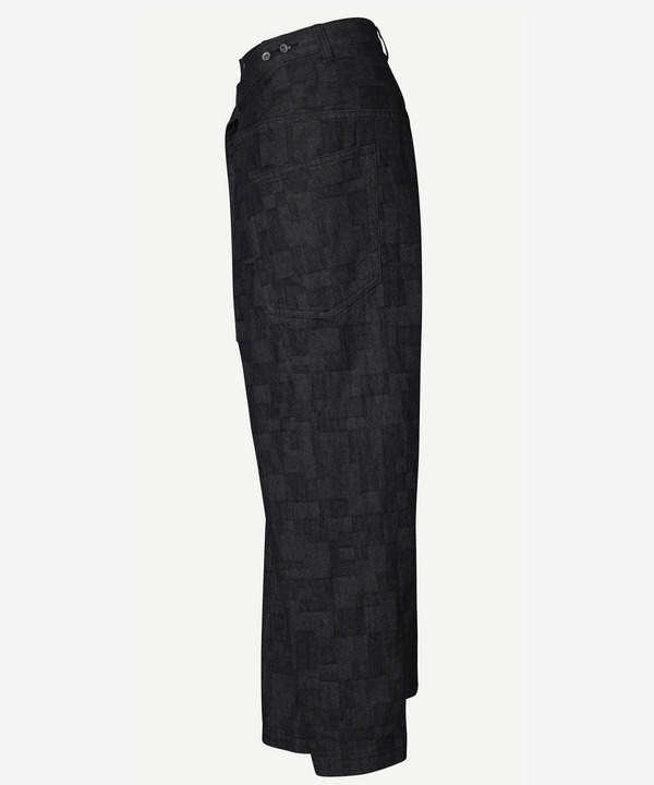 WRAP AZ DENIM WIDE PANTS 詳細画像 BLACK 4