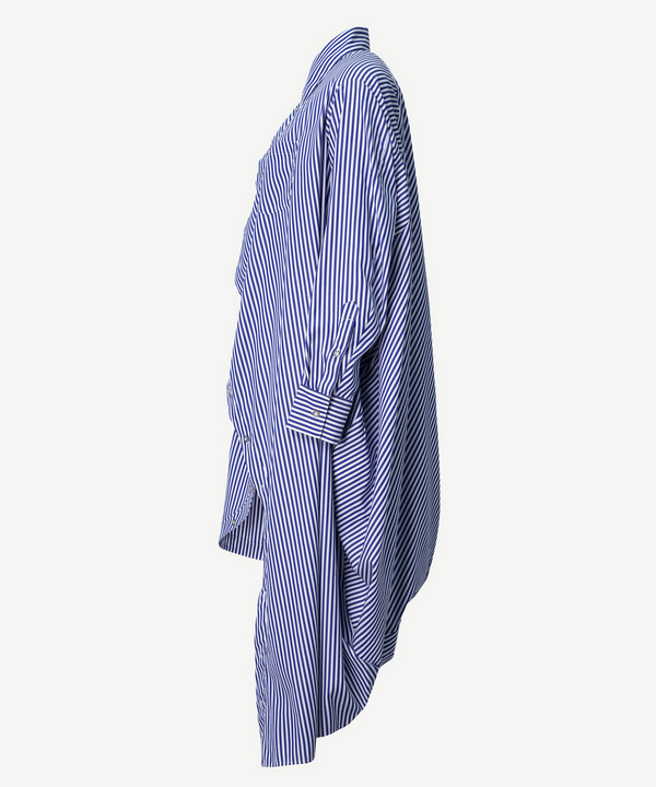 BALL SHIRT ONE PIECE(STRIPE) 詳細画像 WHITE&times;BLUE 2