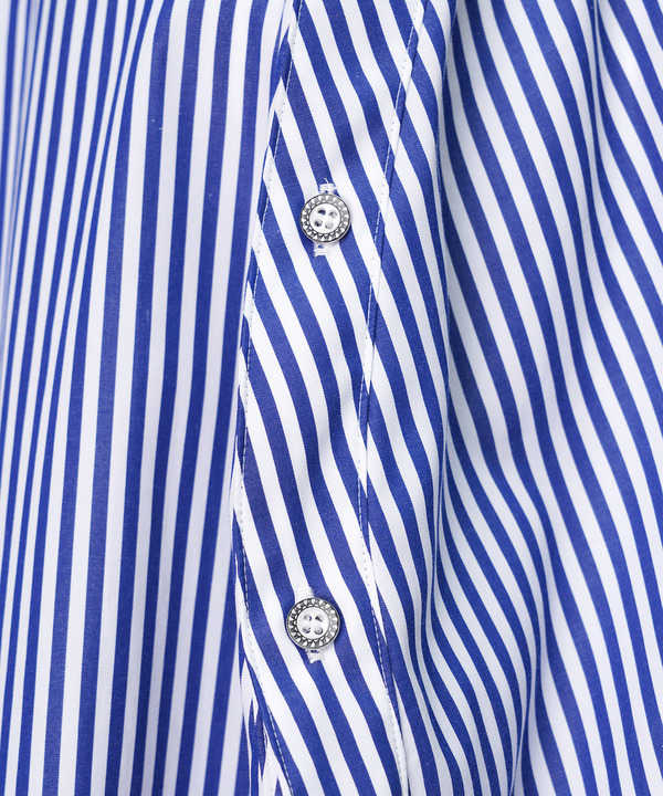 BALL SHIRT ONE PIECE(STRIPE) 詳細画像 WHITE&times;BLUE 4