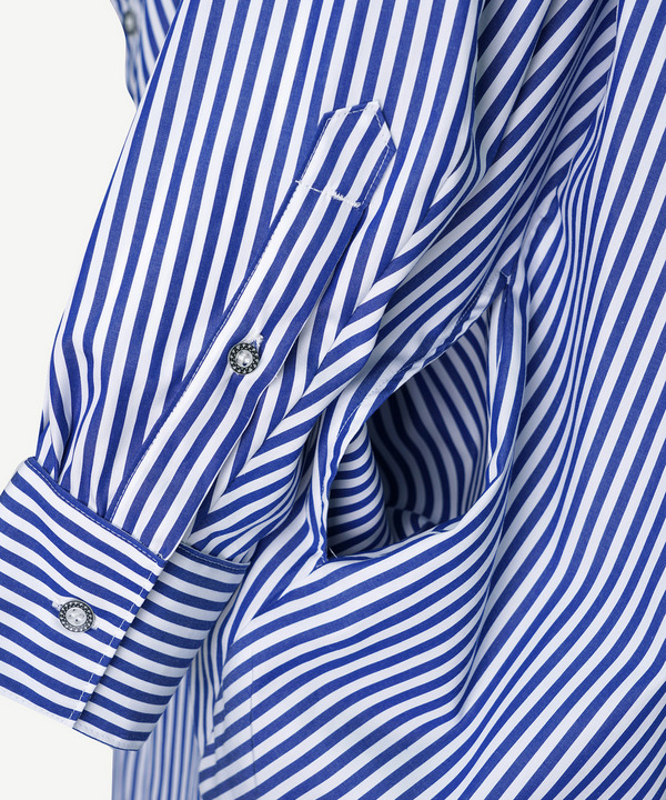 BALL SHIRT ONE PIECE(STRIPE) 詳細画像 BLACK&times;WHITE 6