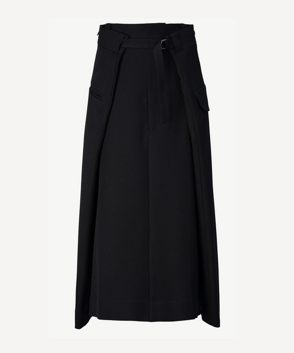 WRAP WOOL SKIRT 詳細画像 BLACK 2