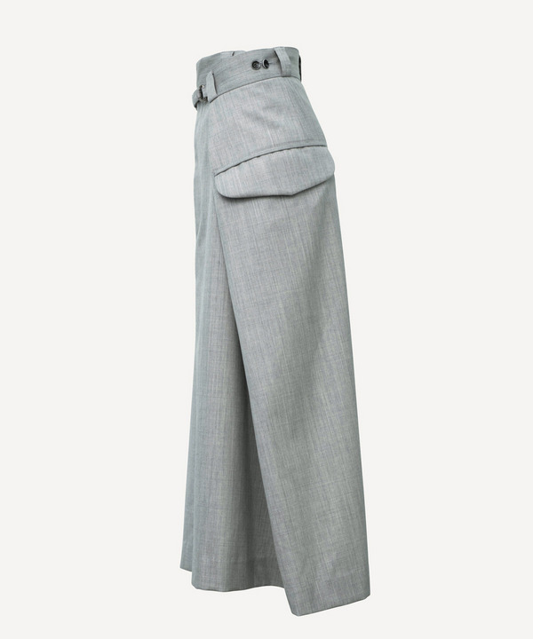 WRAP WOOL SKIRT 詳細画像 BLACK 4