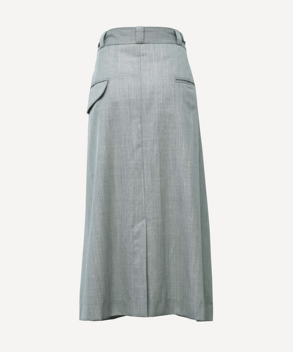 WRAP WOOL SKIRT 詳細画像 BLACK 5