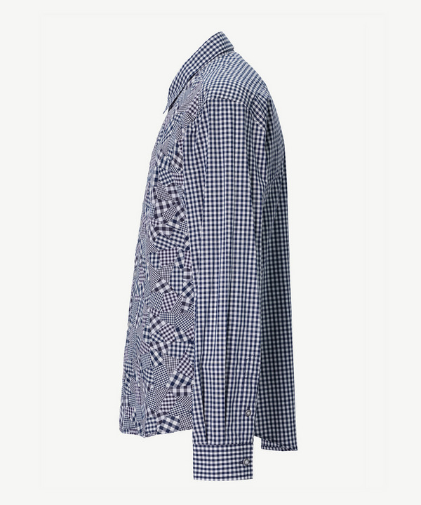 ORDER MADE PATCHWORK SHIRT 詳細画像 NAVY 2