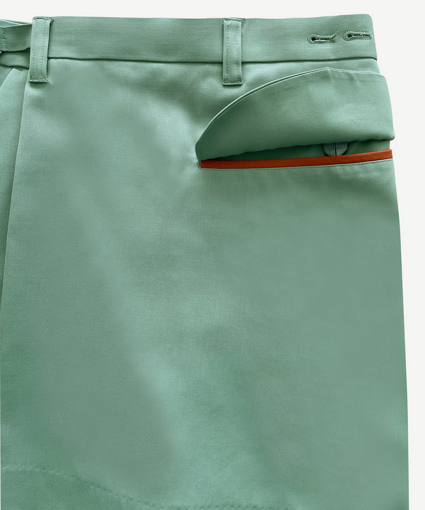 WRAP ASYMMETRY MINI SHORT PANTS 詳細画像 BLACK 6