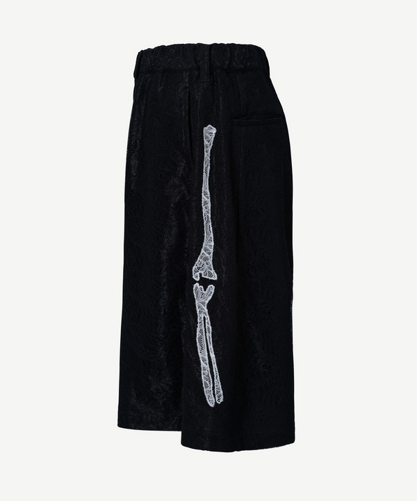 PATCHWORK BONE LACE SHORTS 詳細画像 BLACK 1