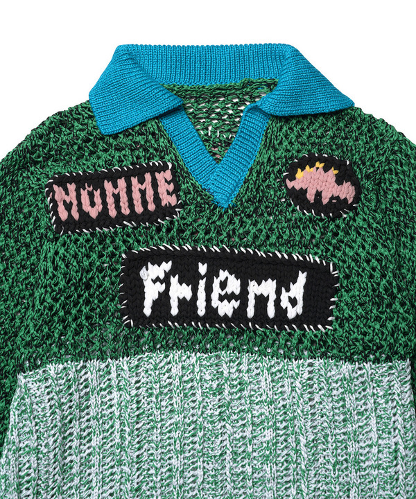 HAND KNIT WAPPEN SOCCER SHIRTS 詳細画像 GREEN 3