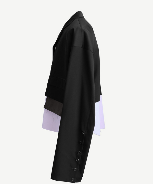 SHORT LAYER TAILORED JACKET 詳細画像 GRAY 4