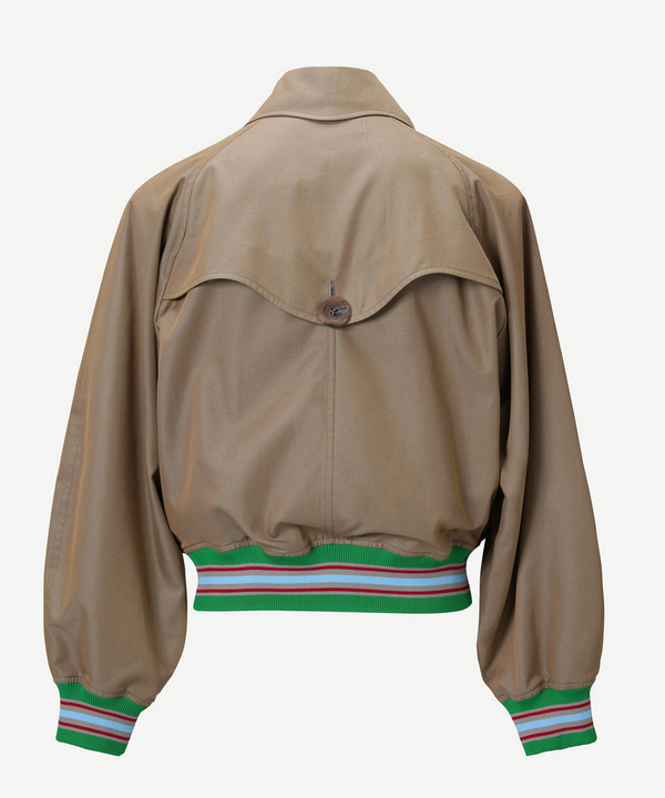 SHORT TRENCH RIB JACKET 詳細画像 BEIGE 3