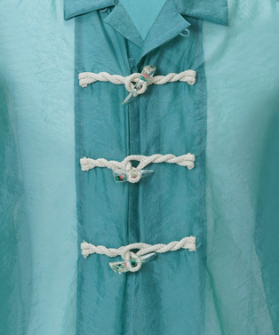 FLOWER TOGGLE ORGANDY SHIRTS 詳細画像