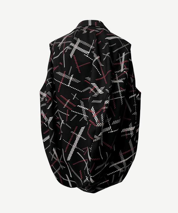 WIND BLOW CHECK BALL JACKET VEST 詳細画像 BLACK 3